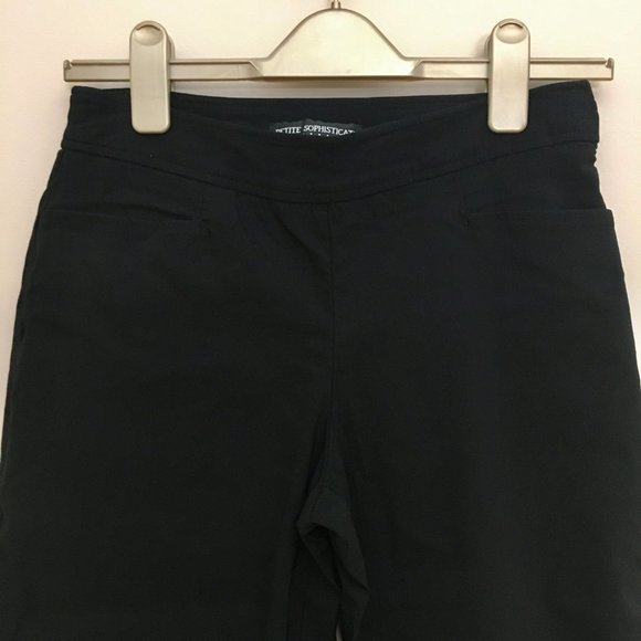 PETITE SOPHISTICATE Black Capri Dress Pants Women’s 4P/Small - Picture 3 of 6